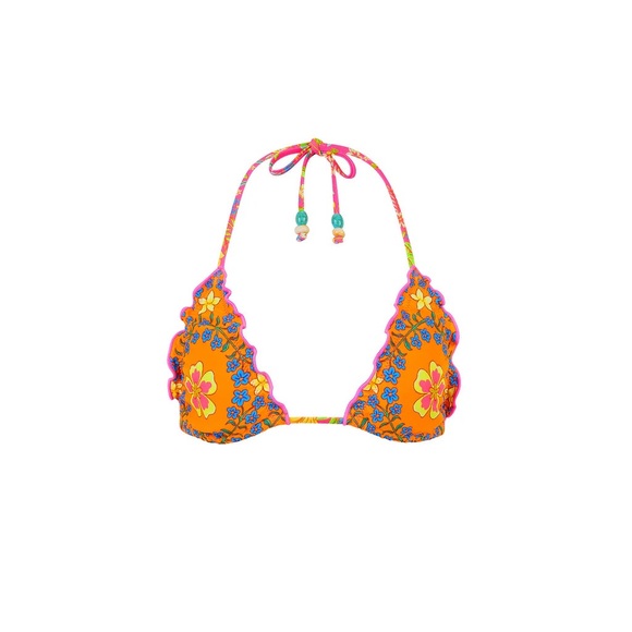 Kulani Kinis Lettuce Edge Bralette Bikini Top - Picture 2 of 9